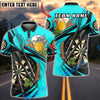 BlueJose Darts Beer Dartboard Hops and Bar Style Personalized Name, Team Name Unisex Shirt (6 Colors)