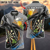 BlueJose Darts Beer Dartboard Hops and Bar Style Personalized Name, Team Name Unisex Shirt (6 Colors)