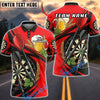 BlueJose Darts Beer Dartboard Hops and Bar Style Personalized Name, Team Name Unisex Shirt (6 Colors)