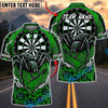 BlueJose Darts Halloween Monster Spider Wed Personalized Name, Team Name Unisex Shirt (6 Colors)