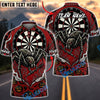 BlueJose Darts Halloween Monster Spider Wed Personalized Name, Team Name Unisex Shirt (6 Colors)