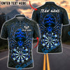 BlueJose Darts Halloween Fire Spider Wed Personalized Name, Team Name Unisex Shirt (6 Colors)