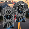 BlueJose Darts Halloween Giant Spider Triple Arrows Personalized Name, Team Name Unisex Shirt (6 Colors)