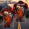 BlueJose Darts Halloween Vampire vs Skeleton Personalized Name, Team Name Unisex Shirt (4 Colors)