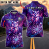 BlueJose Darts Galaxy Geometric Owl Compass Crystal Dartboard Personalized Name, Team Name Unisex Shirt (4 Colors)