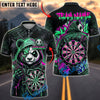 BlueJose Darts Cyborg Panda Hoodie Graffiti Street Dartboard Personalized Name, Team Name Unisex Shirt (4 Colors)