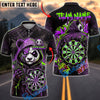 BlueJose Darts Cyborg Panda Hoodie Graffiti Street Dartboard Personalized Name, Team Name Unisex Shirt (4 Colors)