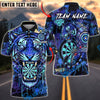 BlueJose Darts Graffiti Tiger Critical Hit Bullseye Dartboard Personalized Name, Team Name Unisex Shirt (4 Colors)