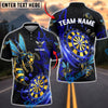 BlueJose Darts Bee Wasp Hornet Thunder Lightning Dartboard Fantasy Personalized Name, Team Name Unisex Shirt (6 Colors)