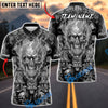 BlueJose Darts Flaming Inferno Skull Horde Dartboard Fantasy Personalized Name, Team Name Unisex Shirt (6 Colors)