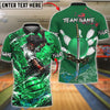 BlueJose Bowling And Pins Afro Samurai Warrior Katana Slash Blood Design Customized Name, Team Name 3D Shirt (4 Colors)