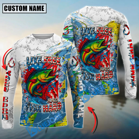 Bluejose Mahi-Mahi Fishing Live Free Fish Hard Custom Name & Team Name 3D Shirts
