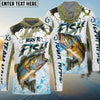 Bluejose Bass Fishing Skin Dynamic Jump New Custom Name & Team Name 3D Shirts