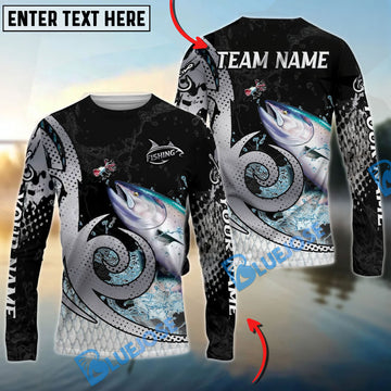 Bluejose Salmon Fishing Bold Skin Modern Graphic Custom Name & Team Name 3D Shirts