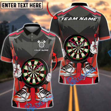 BlueJose Darts Street Sneaker Attitude Character Multicolor Options Personalized Name Shirt (4 Colors)