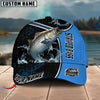 BlueJose Blue Hexagon Sport Style Water Splash Personalized Cap (13 Breeds)