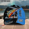BlueJose Blue Hexagon Sport Style Water Splash Personalized Cap (13 Breeds)