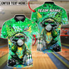 BlueJose Bowling & Pins Graffiti Monkey Street Art Headphones Customized Name, Team Name 3D Shirt (4 Colors)