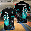 BlueJose Bowling & Pins Spartan Warrior Fire Strike Customized Name, Team Name 3D Shirt (4 Colors)