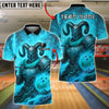 BlueJose Bowling And Pins Fire Demon Ram Warrior Customized Name, Team Name 3D Shirt (4 Colors)