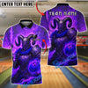 BlueJose Bowling And Pins Fire Demon Ram Warrior Customized Name, Team Name 3D Shirt (4 Colors)