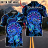 BlueJose Darts Neon Bear Dartboard Kick Pose Multicolor Options Personalized Name Shirt (4 Colors)