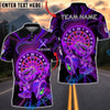 BlueJose Darts Neon Bear Dartboard Kick Pose Multicolor Options Personalized Name Shirt (4 Colors)
