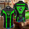 BlueJose Billiards 8-Ball Cyber Armor Neon Panels Personalized Name, Team Name Unisex Shirt (6 Colors)