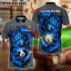 BlueJose Billiards Ball 8&9 Fierce Fire Tiger Personalized Name, Team Name Unisex Shirt (4 Colors)