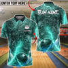 BlueJose Bowling & Pins Lightning Evil Face Clowns Customized Name, Team Name 3D Shirt (6 Colors)