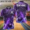 BlueJose Bowling & Pins Lightning Evil Face Clowns Customized Name, Team Name 3D Shirt (6 Colors)