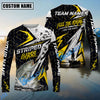 Bluejose Fishing Yellow Thunder Hexagonal Splatter Custom Name & Team Name 3D Shirts (12 Breeds)