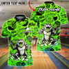 BlueJose Bowling & Pins Slime Graffiti Crocodile Customized Name, Team Name 3D Shirt (4 Colors)