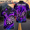 BlueJose Darts Charging Bull Flaming Dartboard Personalized Name, Team Name Unisex Shirt (4 Colors)