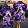 BlueJose Darts Grim Reaper Dark Fantasy Lightning Dragon Ghost Dartboard Personalized Name, Team Name Unisex Shirt (4 Colors)