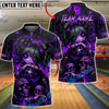 BlueJose Bowling Creepy Doll Graffiti Skull Lollipop Artwork Customized Name, Team Name 3D Shirt (6 Colors)