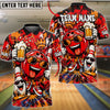 BlueJose Bowling And Pins Cool Funny Smiling Bowling Ball Character Holding Beer Mug Sunglasses Graffiti Splatter Pins Customized Name, Team Name 3D Shirt (4 Colors)