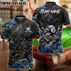 BlueJose Billiards 8 Ball Japanese Samurai Dragon Cherry Blossom Personalized Name Shirt (6 Colors)