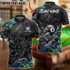BlueJose Billiards 8 Ball Japanese Samurai Dragon Cherry Blossom Personalized Name Shirt (6 Colors)