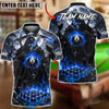 BlueJose Billiards 8 Ball Moonnight Grim Reaper Flaming Ball Personalized Name Shirt (4 Colors)