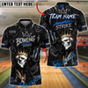 BlueJose Bowling Skull King Strike Customized Name, Team Name 3D Shirt (4 Colors)