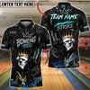 BlueJose Bowling Skull King Strike Customized Name, Team Name 3D Shirt (4 Colors)