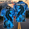BlueJose Darts Dragon Lava Serpent Monster Personalized Name, Team Name Unisex Shirt (4 Colors)