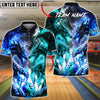 BlueJose Bowling Dragon Dual Dragon Clash Customized Name, Team Name 3D Shirt (4 Colors)