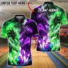 BlueJose Bowling Dragon Dual Dragon Clash Customized Name, Team Name 3D Shirt (4 Colors)