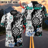 BlueJose Darts 180 Dart Sniper Graffiti Flame Graphic Personalized Name, Team Name Unisex Shirt (4 Colors)