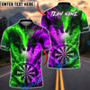 BlueJose Darts Fire and Ice Dragon Dartboard Personalized Name, Team Name Unisex Shirt (4 Colors)
