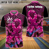 BlueJose Bowling And Pins Breast Cancer Awareness Personalized Name 3D Shirts