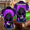 BlueJose Billiards 8 Ball Wolf Blood Moon Personalized Name Shirt (4 Colors)