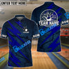 BlueJoses Bowling And Pins Lightning Volt Customized Name 3D Shirt ( 6 Colors)